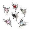 Alloy Glass Pendants FIND-D305-07P-1