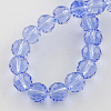 Transparent Glass Bead Strands GLAA-R095-6mm-05-2