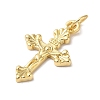Rack Plating Brass & Cubic Zirconia Pendants KK-L216-054G-02-2