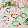 DIY Strawberry & Cherry Charm Bracelets Sets DIY-SC0031-58-4