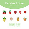 54pcs 9 style Handmade Lampwork Beads LAMP-PJ0001-01-4