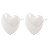 Hypoallergenic Bioceramics Zirconia Ceramic Heart Stud Earrings EJEW-C065-02E-3