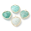 Natural Amazonite Pendants X-G-B009-03G-B-1