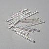 Transparent Colours Rainbow Glass Twist Bugle Beads GLAA-WH0039-11C-1