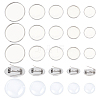 Unicraftale DIY Blank Dome 304 Stainless Steel Brooch Making Kit DIY-UN0056-16-1