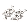Brass Micro Pave Clear Cubic Zirconia Connector Charms KK-L270-05P-2