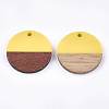 Resin & Walnut Wood Pendants RESI-S358-02D-14-2