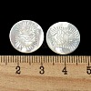 Carved Natural White Shell Cabochons SSHEL-N038-06B-08-3