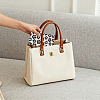 3Pcs 3 Colors Rectangle with Flower Pattern PU Leather Eyelasses Case AJEW-CN0005-64-3
