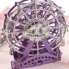 1 Set Rectangle 3D Pop Up Paper Greeting Card AJEW-DJ0002-14C-2