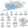 219Pcs 12 Styles Acrylic Beads with 1 Roll Strong Stretchy Beading Elastic Thread OACR-FS0001-58-4