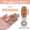 6Pcs Handmade Indonesia Beads IPDL-SP0001-06-2