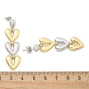 Rack Plating Brass Stud Earrings for Women EJEW-C125-07GP-5