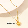 304 Stainless Steel Heart-shaped Necklace Jewelry DIY Accessories LS-FY2457-6-1