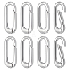8Pcs Brass Spring Gate Rings KK-BC0015-69P-1