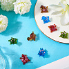 8Pcs 4 Colors Handmade Lampwork Beads LAMP-PA0001-08-3