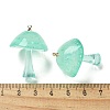 Luminous Epoxy Resin Mushroom Pendants RESI-C054-01F-4
