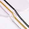 6M 3 Colors Oxidated Aluminium Twisted Chains CHA-YS0001-03-3