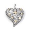 Brass Micro Pave Cubic Zirconia Pendants KK-S510-32GP-08-1