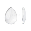 Transparent Teardrop Glass Cabochons GGLA-R024-25x18-1