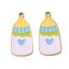 304 Stainless Steel Enamel Pendants STAS-G360-04G-03-1