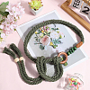 2Pcs Handmade Weaving Cotton Tie Knot Waist Chain Belts for Women Ladies Dress AJEW-CP0010-57-3