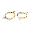 Brass Clip-on Earring Findings FIND-WH0044-27LG-1