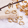 Eco-Friendly Brass Earring Hoops Findings KK-TA0007-40-11