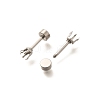 304 Stainless Steel Stud Earring Findings STAS-F311-18P-01C-2