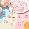 28Pcs 14 Styles Translucent Resin Cabochons CRES-YW0002-36B-4