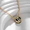 Brass Pave Cubic Zirconia Birth Stone Constellation Pendant Cable Chain Necklaces LS-NJEW-D334-01G-11-1