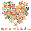 Rainbow Resin Cabochons CRES-SC0001-63-1