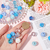 60Pcs 10 Colors Transparent & Opaque Acrylic Beads MACR-SC0001-76C-3