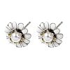 Brass Enamel Stud Earrings KK-CBA8324-27P-04-4