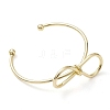 Infinity Brass Cuff Bangles BJEW-D039-37E-G-2