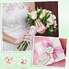 30Pcs ABS Plastic Imitation Pearl with Glass Rhinestone Beads KY-GA0001-29-6