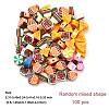 100Pcs 5 Styles Handmade Polymer Clay Beads CLAY-FP0001-16-6