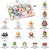 30Pcs 15 Styles Christmas Opaque Resin Pendants CRES-FS0001-33-4