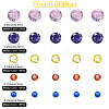 50Pcs 5 Colors Cubic Zirconia Cabochons ZIRC-YW0001-20B-3