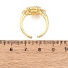 Religion Brass Micro Pave Cubic Zirconia Cuff Open Rings RJEW-F204-06G-3