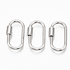 Brass Screw Carabiner Lock Charms LS-KK-T047-07P-1
