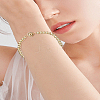 2Pcs 2 Colors Brass Chain Bracelet Making KK-LP0001-99-3