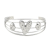 Non-Tarnish 304 Stainless Steel Hollow Open Cuff Bangles BJEW-Q348-03P-08-2