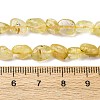 Natural Gold Rutilated Quartz Beads Strands G-K395-A09-01-5
