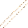 Brass Bar Link EyeGlass Chains AJEW-TA00002-4