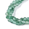 3MM Woven Natural African Jade Round Beaded Necklaces NJEW-Q150-02-2
