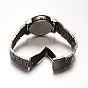 Gunmetal Plated Stainless Steel Rhinestone Wristwatch Quartz Watches X-WACH-E020-08A-01-3