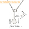 304 Stainless Steel Pendant Necklaces NJEW-LP0001-21-2
