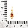 Brass Micro Pave Cubic Zirconia Pendants KK-F901-02B-G-3