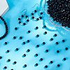 Opaque Solid Color Glass Beads Strands EGLA-LT0001-04B-7